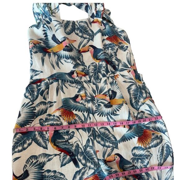 Farm Rio Toucans Crossed Back Frilled Jumpsuit - Picture 9 of 12